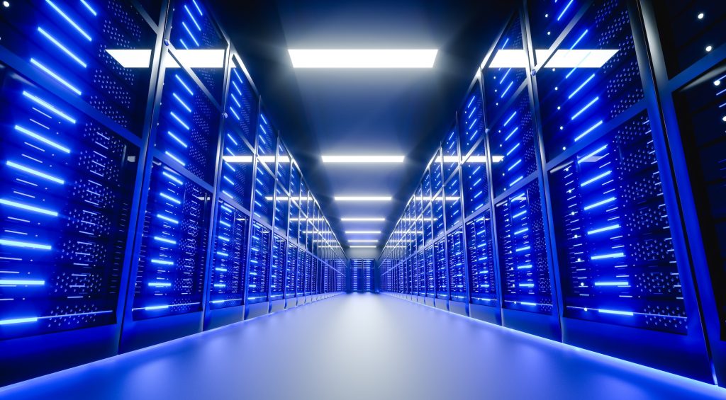 Image: Server room interior in datacenter